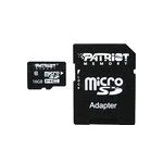 Patriot microSDHC (Class 10) 16Gb + адаптер (PSF16GMCSDHC10)