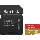 Sandisk Extreme microSDXC 64GB UHS-I U3 (SDSDQXL-064G-GA4A)