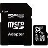 Silicon-Power microSDHC (Class 10) 32GB + адаптер (SP032GBSTH010V10-SP)