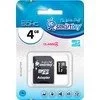 Smart Buy microSDHC (Class 4) 4Gb + SD адаптер (SB4GBSDCL4-01)