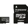 Transcend microSDHC (Class 10) 8GB + адаптер (TS8GUSDHC10)