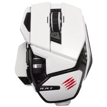 Mad Catz Office R.A.T. Wireless Mouse for PC, Mac, Android White USB