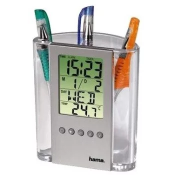 HAMA LCD Thermometer & Pen Holder