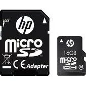 HP microSDHC (Class 10) 16GB + SD адаптер (SDU16GBHC10HP-EF)