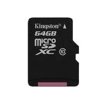 Kingston microSDXC (Class 10) 64GB + адаптер (SDCX10/64GB)