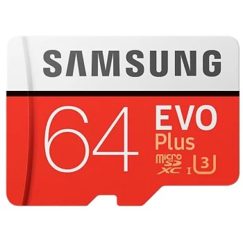 Samsung EVO+ microSDXC 64GB + адаптер (MB-MC64GA)