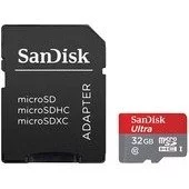 Sandisk Ultra microSDHC (Class 10) + адаптер 32GB (SDSQUNC-032G-GN6IA)