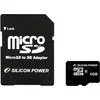 Silicon-Power microSDHC (Class 10) 8Gb + адаптер (SP008GBSTH010V10)