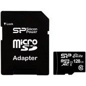Silicon-Power microSDXC Elite UHS-1 (Class 10) 128GB (SP128GBSTXBU1V10SP)
