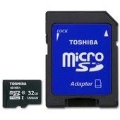 Toshiba microSDHC UHS-I (Class 10) 32GB + адаптер (SD-C032UHS1(6A)