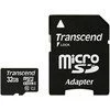 Transcend microSDHC Class 10 UHS-I 32GB + адаптер (TS32GUSDU1)