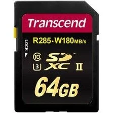 Transcend SDXC UHS-II U3 64GB (TS64GSD2U3)