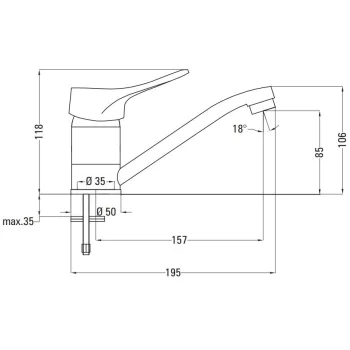 Deante Vero BOW 026M